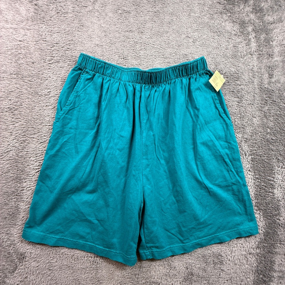 Northern Reflections Shorts Mens Large Turquoise NWT Vintage 90s Cotton Canada